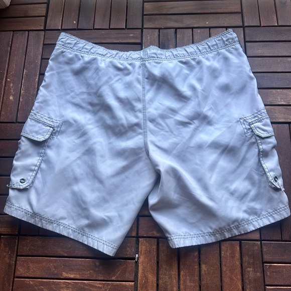 OP Light Gray Cargo Swim plus size trunks size 40-42 - Picture 6 of 6